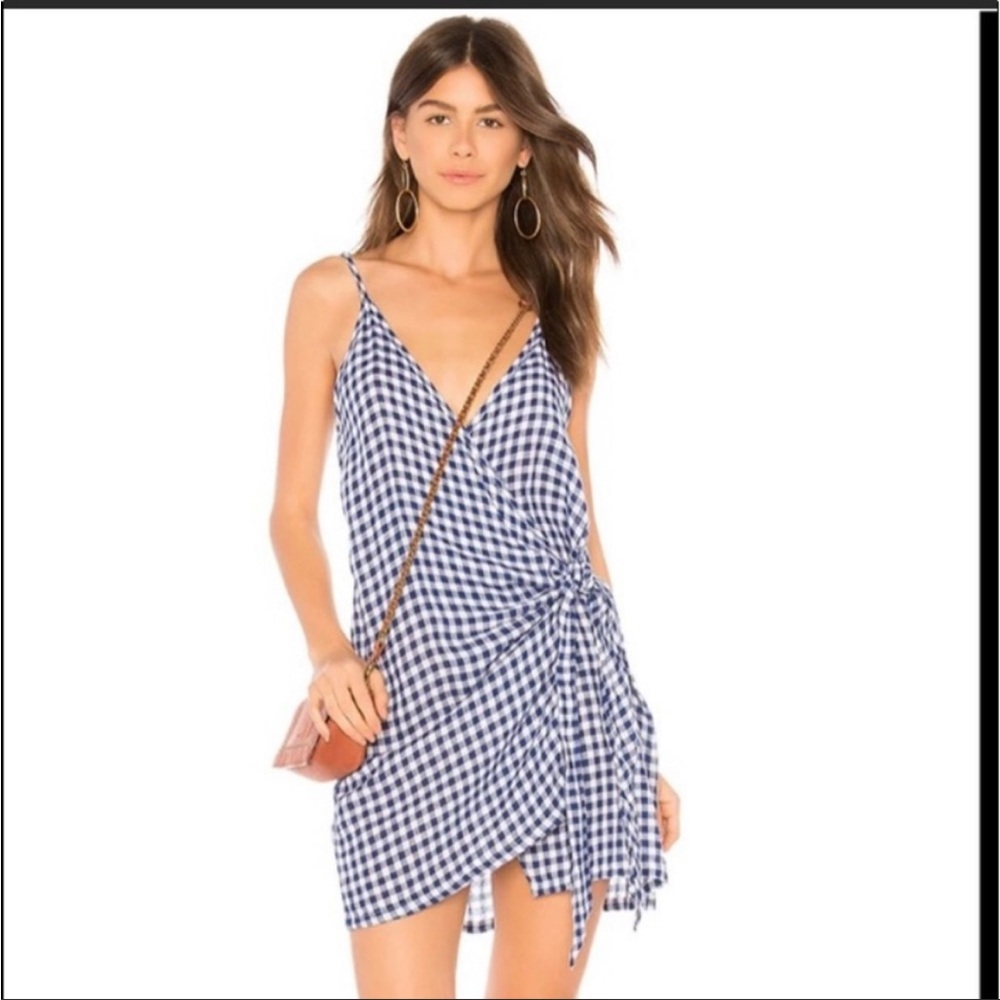 Rails blue and white checkered summer dress